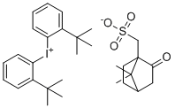 CAS # 193345-23-2, Bis(tert-butylphenyl)iodonium 10-camphorsulfonate, bis(2-tert-butylphenyl)iodanium,(7,7-dimethyl-2-oxo-1-bicyclo[2.2.1]heptanyl)methanesulfonate