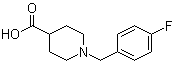 structure of CAS# 193538-25-9, 1-[(4-氟苯基)甲基]-4-哌啶甲酸
