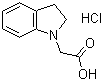 structure of CAS# 193544-62-6, 2,3-二氢-1H-吲哚-1-基乙酸盐酸盐