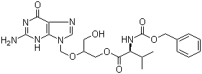 structure of CAS# 194154-40-0, Cbz-缬更昔洛韦