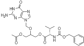 CAS # 194159-22-3, N-[(Phenylmethoxy)carbonyl]-L-valine 3-(acetyloxy)-2-[(2-amino-1,6-dihydro-6-oxo-9H-purin-9-yl)methoxy]propyl ester
