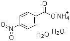 CAS # 19416-70-7, Ammonium 4-nitrobenzoate dihydrate