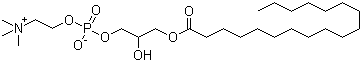 structure of CAS# 19420-57-6, 硬脂酰溶血卵磷脂