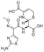CAS # 1942004-69-4, Ceftizoxime Impurity 2, (R)-2-((R)-((Z)-2-(2-Aminothiazol-4-yl)-2-(methoxyimino)acetamido)(carboxy)methyl)-3,6-dihydro-2H-1,3-thiazine-4-carboxylic acid