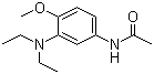 CAS # 19433-93-3, 4-Acetylamino-2-(diethylamino)anisole, N-(3-Diethylamino-4-methoxy-phenyl)acetamide, 3'-(Diethylamino)-4'-methoxyacetanilide