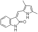 CAS # 194413-58-6, Semaxanib, (Z)-SU 5416, TSU 16, 3-[(3,5-Dimethyl-1H-pyrrol-2-yl)methylene]-1,3-dihydro-2H-indol-2-one