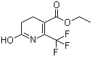 CAS # 194673-12-6, 6-Hydroxy-2-trifluoromethyl-4,5-dihydropyridine-3-carboxylic acid ethyl ester, 1,4,5,6-Tetrahydro-6-oxo-2-(trifluoromethyl)-3-pyridinecarboxylic acid ethyl ester