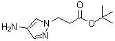 CAS # 1946813-52-0, 4-Amino-1H-pyrazole-1-propanoic acid 1,1-dimethylethyl ester