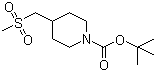 structure of CAS# 194872-09-8, 1-叔丁氧羰基-4-[(甲磺酰基)甲基]哌啶