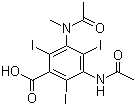 Metrizoic acid molecular structure (CAS 1949-45-7)