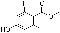 structure of CAS# 194938-88-0, 2,6-Difluoro-4-hydroxybenzoic acid methyl ester