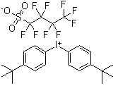 structure of CAS# 194999-85-4, Di(4-tert-butylphenyl)iodonium perfluorobutanesulfonate