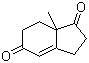 structure of CAS# 19576-08-0, 7a-Methyl-2,3,5,6,7,7a-hexahydro-1H-indene-1,5-dione
