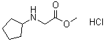 N-Cyclopentylglycine methyl ester hydrochloride molecular structure (CAS 195877-46-4)