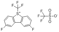 CAS 登录号：1961266-44-3, 2,8-二氟-5-(三氟甲基)-5H-二苯并[b,d]噻吩-5-鎓三氟甲烷磺酸酯