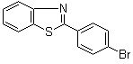 CAS # 19654-19-4, 2-(4-Bromophenyl)benzothiazole, 2-(p-Bromophenyl)benzothiazole, 2-(4-Bromophenyl)-1,3-benzothiazole, 2-(4'-Bromophenyl)benzothiazole