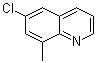 structure of CAS# 19655-50-6, 6-氯-8-甲基喹啉