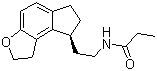 CAS 登录号：196597-26-9, 雷美替胺, 瑞美替昂, (S)-N-[2-(1,6,7,8-四氢-2H-茚并[5,4-b]呋喃-8-基)乙基]丙酰胺