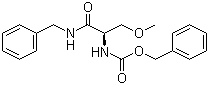structure of CAS# 196601-68-0, N-[(1R)-1-(Methoxymethyl)-2-oxo-2-[(phenylmethyl)amino]ethyl]carbamic acid phenylmethyl ester