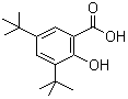 structure of CAS# 19715-19-6, 3,5-二叔丁基水杨酸