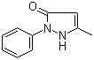 structure of CAS# 19735-89-8, 5-Methyl-2-phenyl-1,2-dihydropyrazol-3-one
