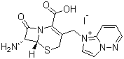 CAS # 197897-11-3, 1-[[(6R,7R)-7-Amino-2-carboxy-8-oxo-5-thia-1-azabicyclo[4.2.0]oct-2-en-3-yl]methyl]imidazo[1,2-b]pyridazinium iodide