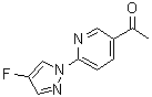 CAS # 1980023-94-6, 1-[6-(4-Fluoro-1H-pyrazol-1-yl)-3-pyridinyl]ethanone