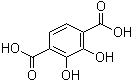 CAS # 19829-72-2, 2,3-Dihydroxy-1,4-benzenedicarboxylic acid, 2,3-Dihydroxy-p-benzenediacetic acid, 2,3-Dihydroxyterephthalic acid, NSC 38869