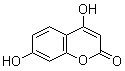 CAS # 1983-81-9, 4,7-Dihydroxycoumarin, 4,7-Dihydroxy-2-oxo-2H-1-benzopyran, NSC 136214