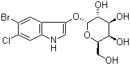 structure of CAS# 198402-60-7, 5-Bromo-6-chloro-1H-indol-3-yl alpha-D-galactopyranoside