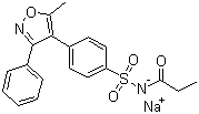 structure of CAS# 198470-85-8, Parecoxib sodium