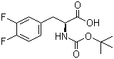 structure of CAS# 198474-90-7, Boc-3,4-difluoro-L-phenylalanine