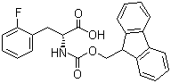 CAS # 198545-46-9, Fmoc-2-fluoro-D-phenylalanine, Fmoc-D-2-Fluorophe, Fmoc-D-Phe(2-F)-OH, N-Fluorenylmethoxycarbonyl-D-2-fluorophenylalanine