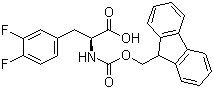 structure of CAS# 198560-43-9, Fmoc-L-3,4-二氟苯丙氨酸