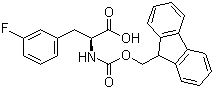 structure of CAS# 198560-68-8, Fmoc-3-fluoro-L-phenylalanine