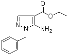 structure of CAS# 19867-62-0, 5-氨基-1-苄基吡唑-4-甲酸乙酯