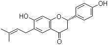 CAS # 19879-32-4, Bavachin, (2S)-2,3-Dihydro-7-hydroxy-2-(4-hydroxyphenyl)-6-(3-methyl-2-butenyl)-4H-1-benzopyran-4-one
