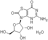 CAS # 198832-38-1, Isatoribine hydrate, 5-Amino-3-beta-D-ribofuranosylthiazolo[4,5-d]pyrimidine-2,7(3H,6H)-dione monohydrate