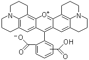 structure of CAS# 198978-94-8, 9-[2,4(2,5)-二羧基]苯基-2,3,6,7,12,13,16,17-八氢-1H,5H,11H,15H-呫吨[2,3,4-ij:5,6,7-i'j']二喹嗪-18-内鎓盐