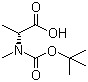 CAS # 19914-38-6, Boc-N-methyl-D-alanine, Boc-N-Me-D-Ala-OH, N-(tert-Butoxycarbonyl)-N-methyl-D-alanine