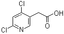 structure of CAS# 199283-51-7, 4,6-Dichloro-3-pyridineacetic acid