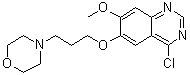 structure of CAS# 199327-59-8, 4-Chloro-7-methoxy-6-[3-(morpholin-4-yl)propoxy]quinazoline
