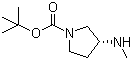 CAS # 199336-83-9, tert-Butyl (3R)-3-(methylamino)pyrrolidine-1-carboxylate, (R)-3-(Methylamino)pyrrolidine-1-carboxylic acid tert-butyl ester