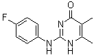 structure of CAS# 199463-17-7, 2-[(4-Fluorophenyl)amino]-5,6-dimethyl-4(1H)-pyrimidinone