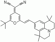 CAS # 200052-70-6, 4-(Dicyanomethylene)-2-tert-butyl-6-(1,1,7,7-tetramethyljulolidin-4-yl-vinyl)-4H-pyran, DCJTB