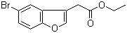 structure of CAS# 200204-85-9, 2-(5-溴苯并呋喃-3-基)乙酸乙酯