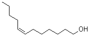 structure of CAS# 20056-92-2, cis-7-Dodecen-1-ol