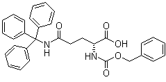 structure of CAS# 200625-96-3, N2-[苄氧羰基]-N-(三苯甲基)-D-谷氨酰胺