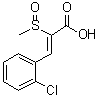 CAS 登录号：20089-97-8 (6125-67-3), (Z)-邻氯-alpha-(甲基亚磺酰基)肉桂酸