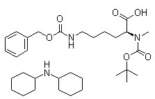 CAS # 201002-18-8, N2-[(1,1-Dimethylethoxy)carbonyl]-N2-methyl-N6-[(phenylmethoxy)carbonyl]-L-lysine dicyclohexylammonium salt